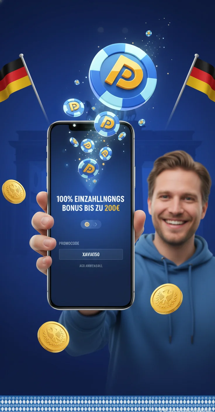 Plinko Casino-Kasse mit Einzahlungsfeld, aktiviertem Willkommensbonus und sichtbarem Promo-Code-Feld